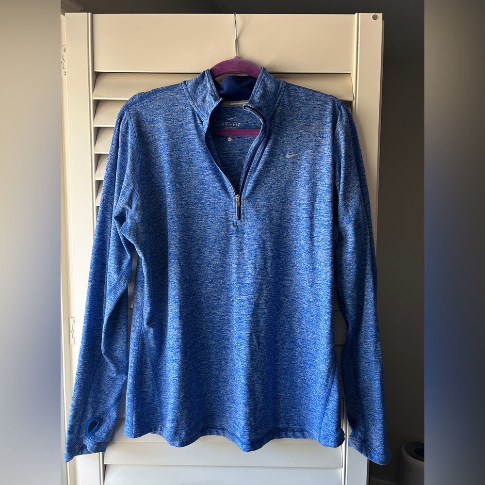 Nike Dri-FIT Heathered Blue Zip-Up